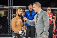 Bruno Malfacine after his victory in Brave 11